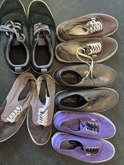 5 pairs of Vans. Great shape. 10 and 10.5