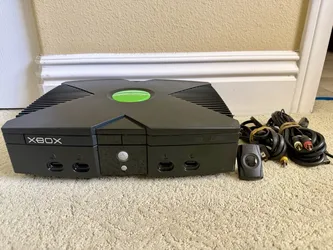 Microsoft Xbox Original Console (Power & AV cords) Mint And Clean, Tested