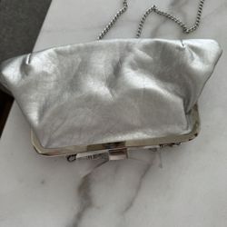 Vintage Silver Handbag/clutch