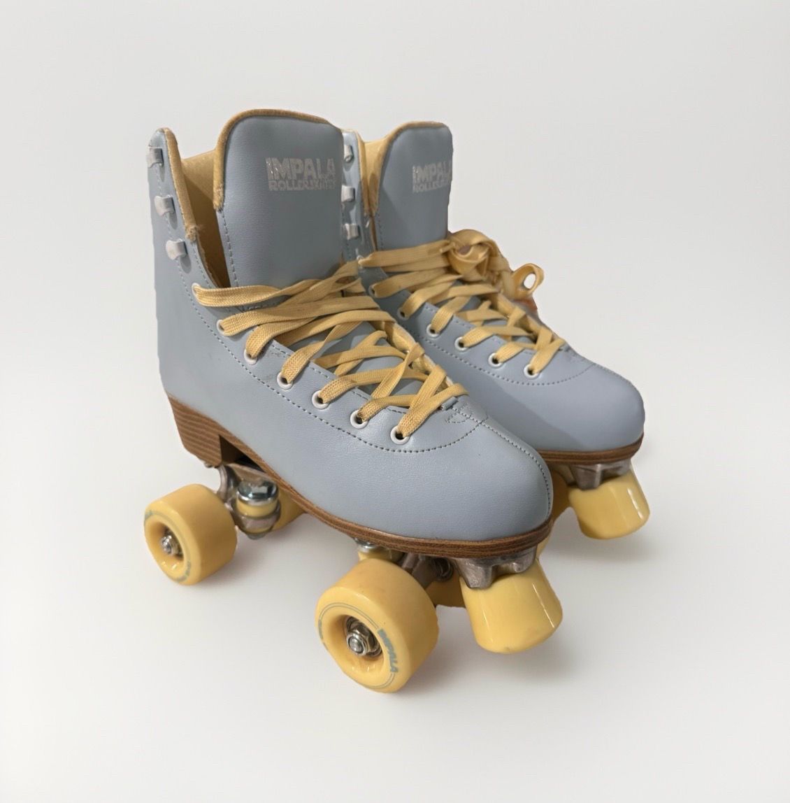 Impala Quad Skate Womens Size 6 Sky Blue / Yellow Sidewalk Rollerskates
