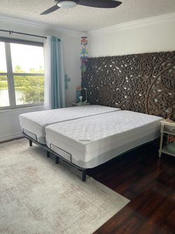 Split King Mattresses + Topper