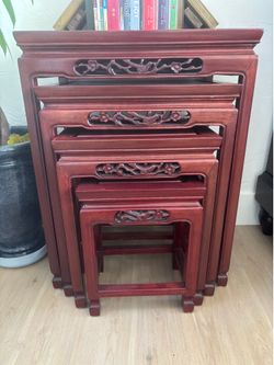 Rosewood nesting tables