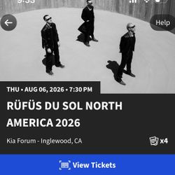 Rufus Du Sol North America 2026 Tickets 