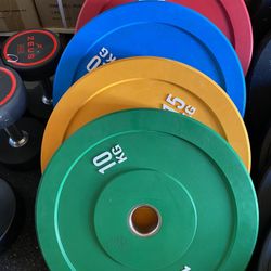 All Brand New Olympic Bumper Plates 