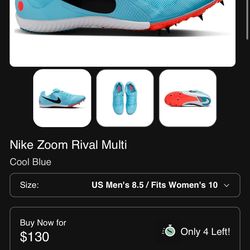 Nike Zoom Rival Multi Size 8.5 In Woman