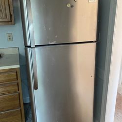 Frigidaire Stainless Steel Refrigerator – Works Great