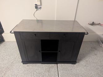 Rolling Kitchen Island Stainless Steel Top