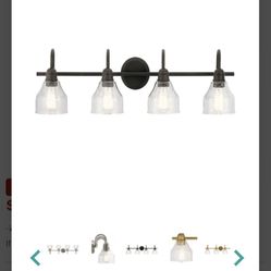 *NEW*Kichler Avery 4 Light 33" Wide Bathroom Vanity Light