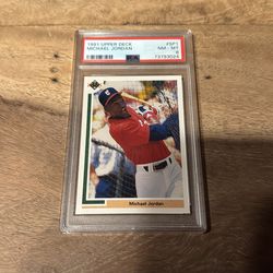 1991 Michael Jordan Upper Deck PSA 8