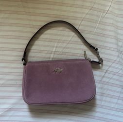 Coach Lavender Suede Mini Shoulder Bag