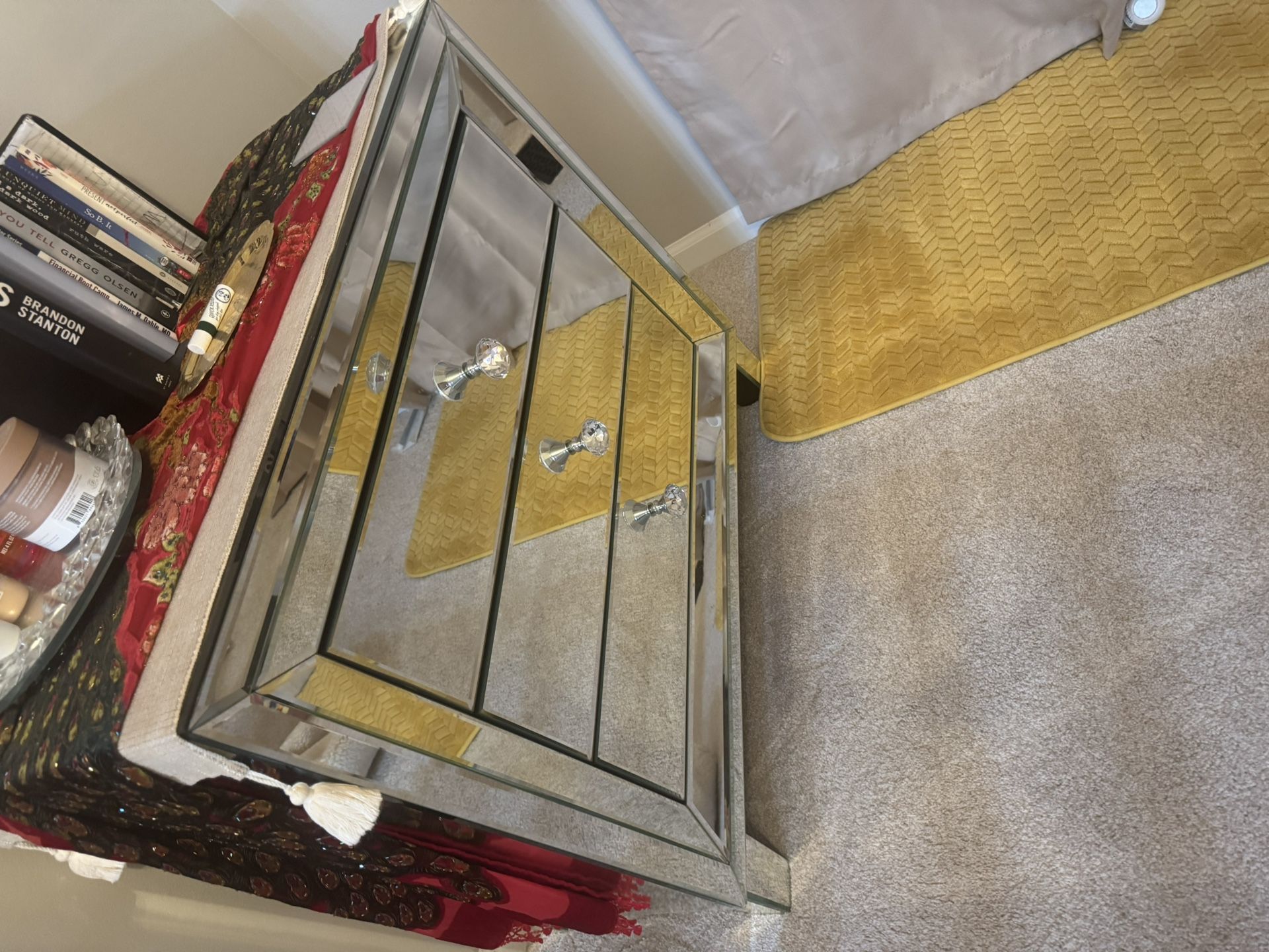Mirrored Night Stand Dresser