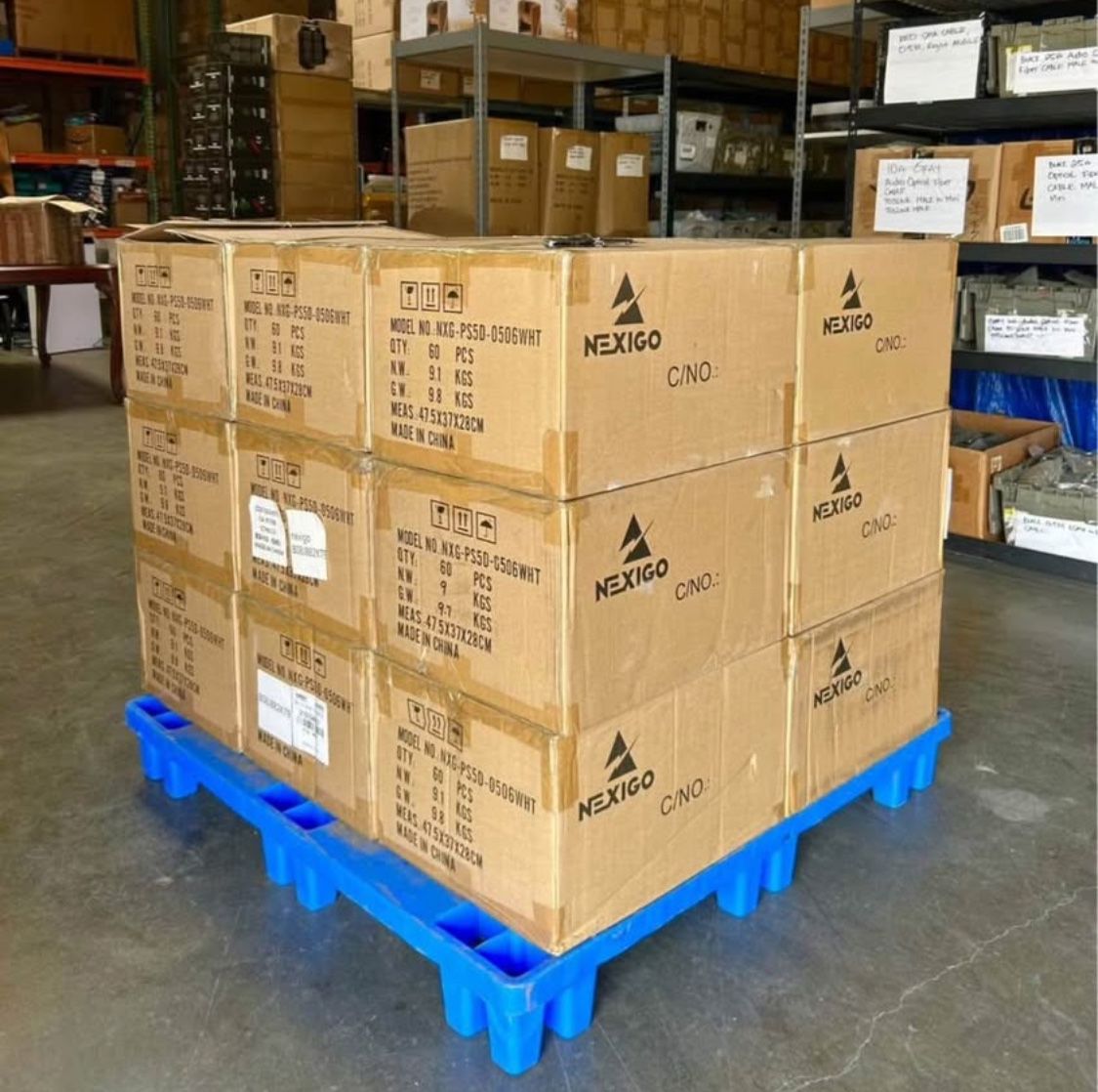 Pallet of PlayStation 5 Controller Charging Stations - 1,080 Units - 60 Per Box