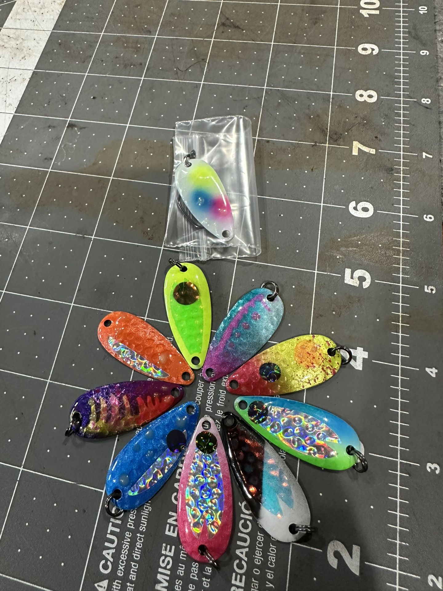 10pk Sample Pattern 1 3/8” Hammered Custom Casting Spoon