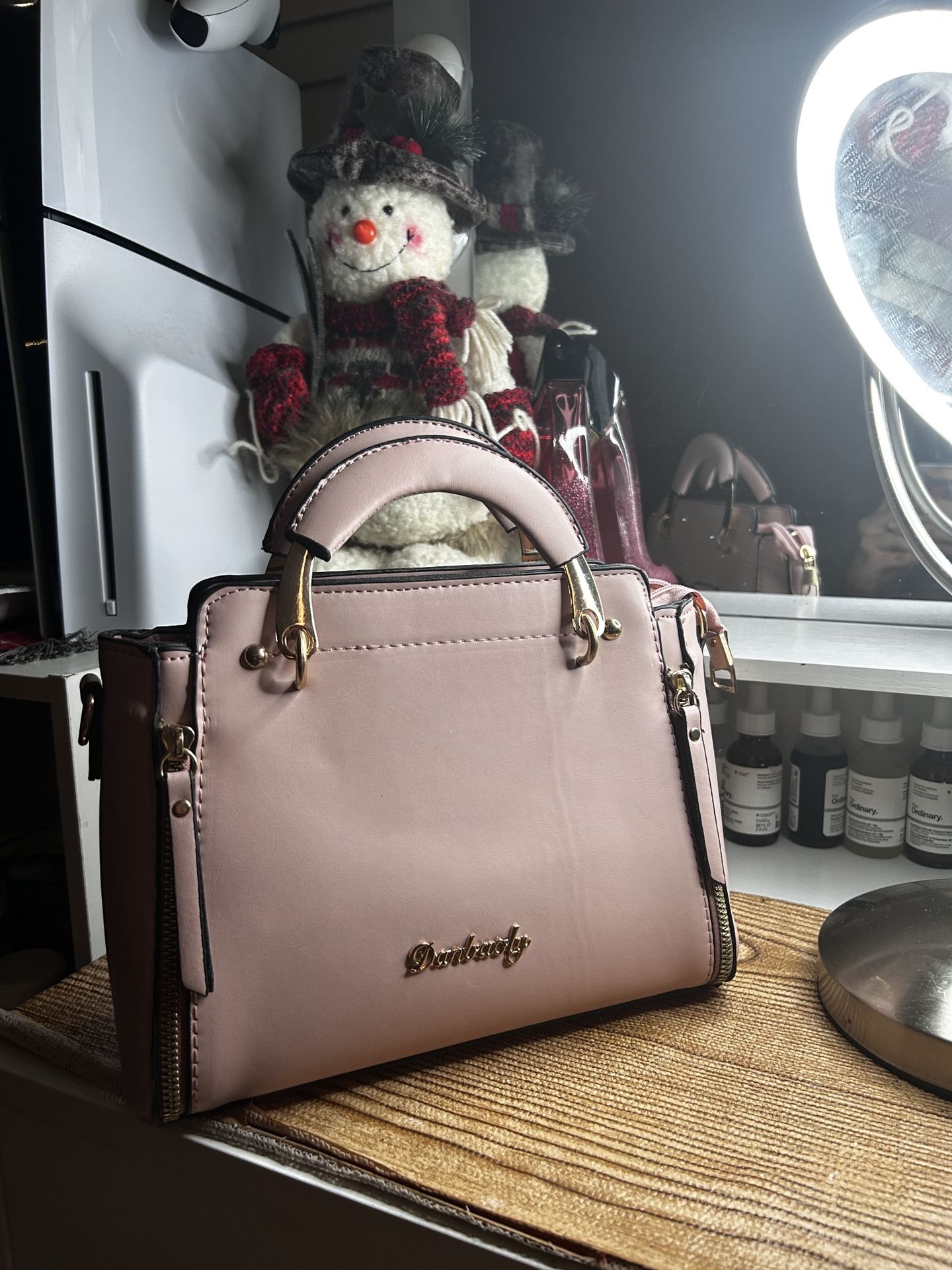 light pink Danlory bag- never used !