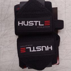 Hustle Athletics Wrist Wraps for Weightlifting - 18" & 12" Premium Wrist Support Weight Lifting Wraps to Lift Heavier & Train Harder - Heavy Duty Pow