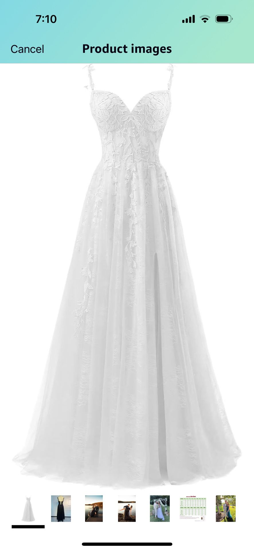 Amazon White Dress (Never used) Sz:16