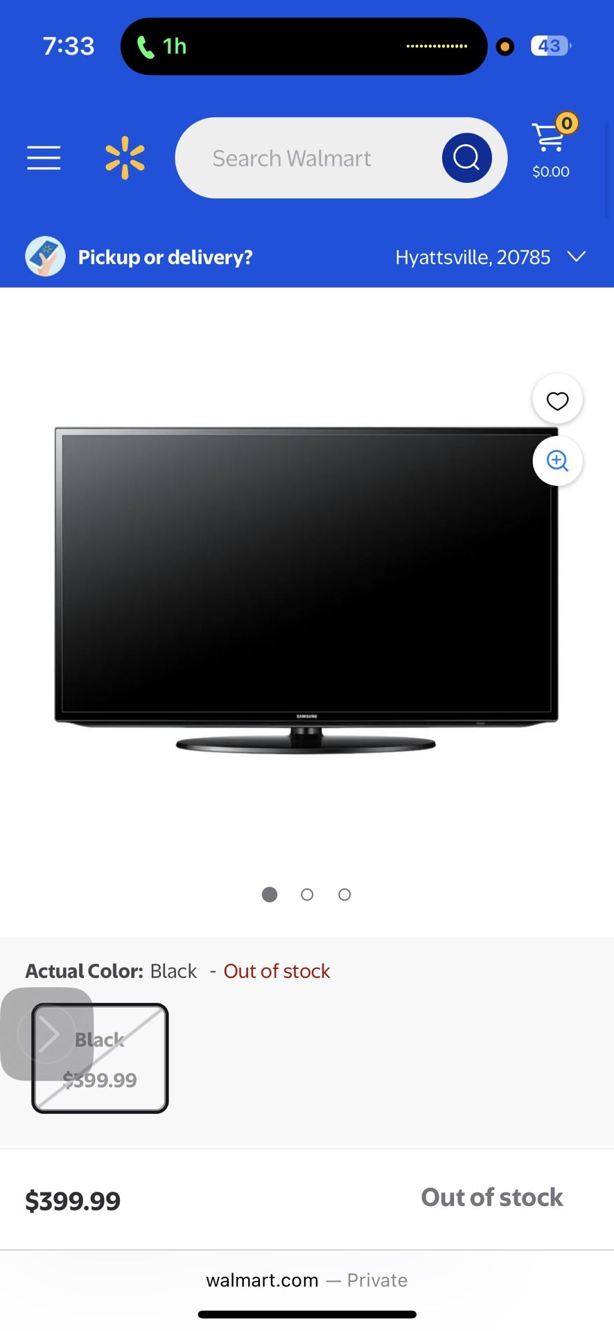 46in Samsung TV
