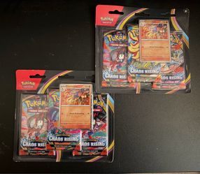 Pokemon TCG “Chaos Rising 3pk Blister Charmeleon” (SEALED)