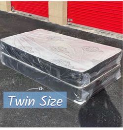 9” Twin Hybrid Mattress Set