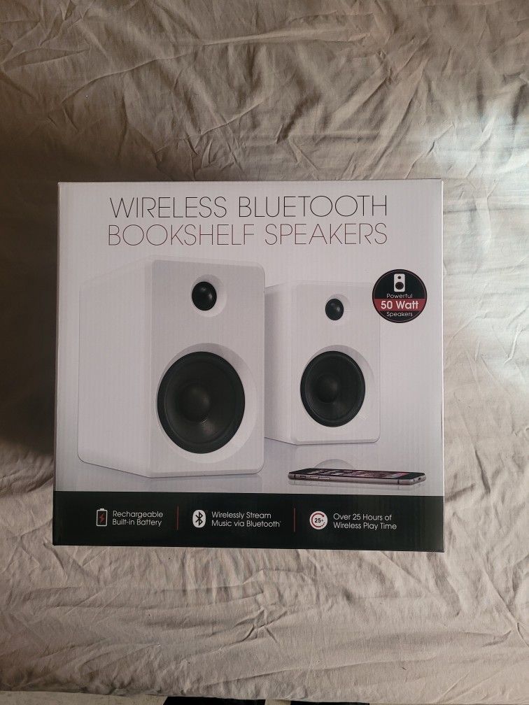 Innovative Technology - ITSB-421 Portable Bluetooth Speakers (Pair) - White