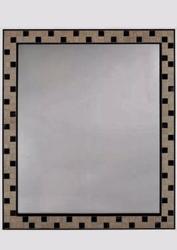 Large Mosaic of MARBLE Tiles With an Espresso Frame 32" in. x 27"