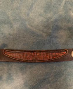 Vintage leather Harley Davidson belt