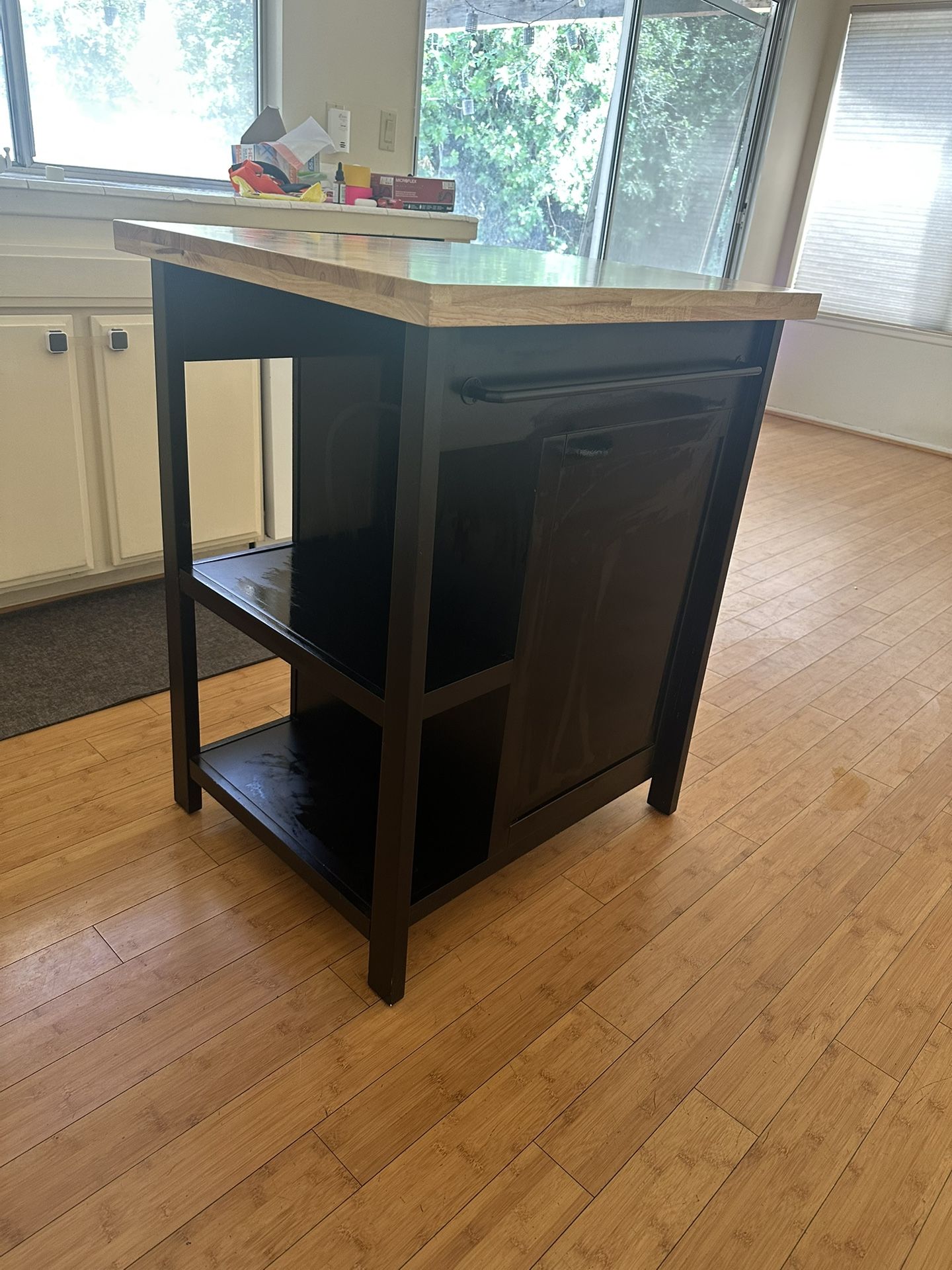 Black Kitchen Island