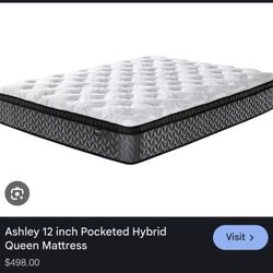 Queen Mattress And bed Frame 