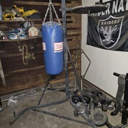  Punching Bag Stand With Punching Bag