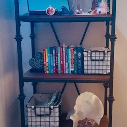 Metal & Wood Rustic Shelf 