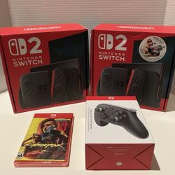 Nintendo Switch 2 Set (Two) $300 each/$500 for the bundle