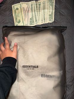Xs light oatme essential hoodie