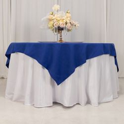 $4 each I sell 14 wedding overlay tablecloth poliester 60 x 60 inch