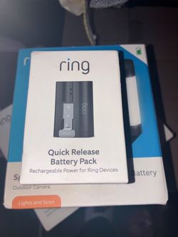 Ring quick release battery pack