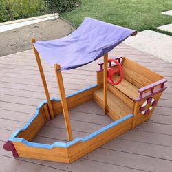 Pirate Ship Sandbox Play Structure 