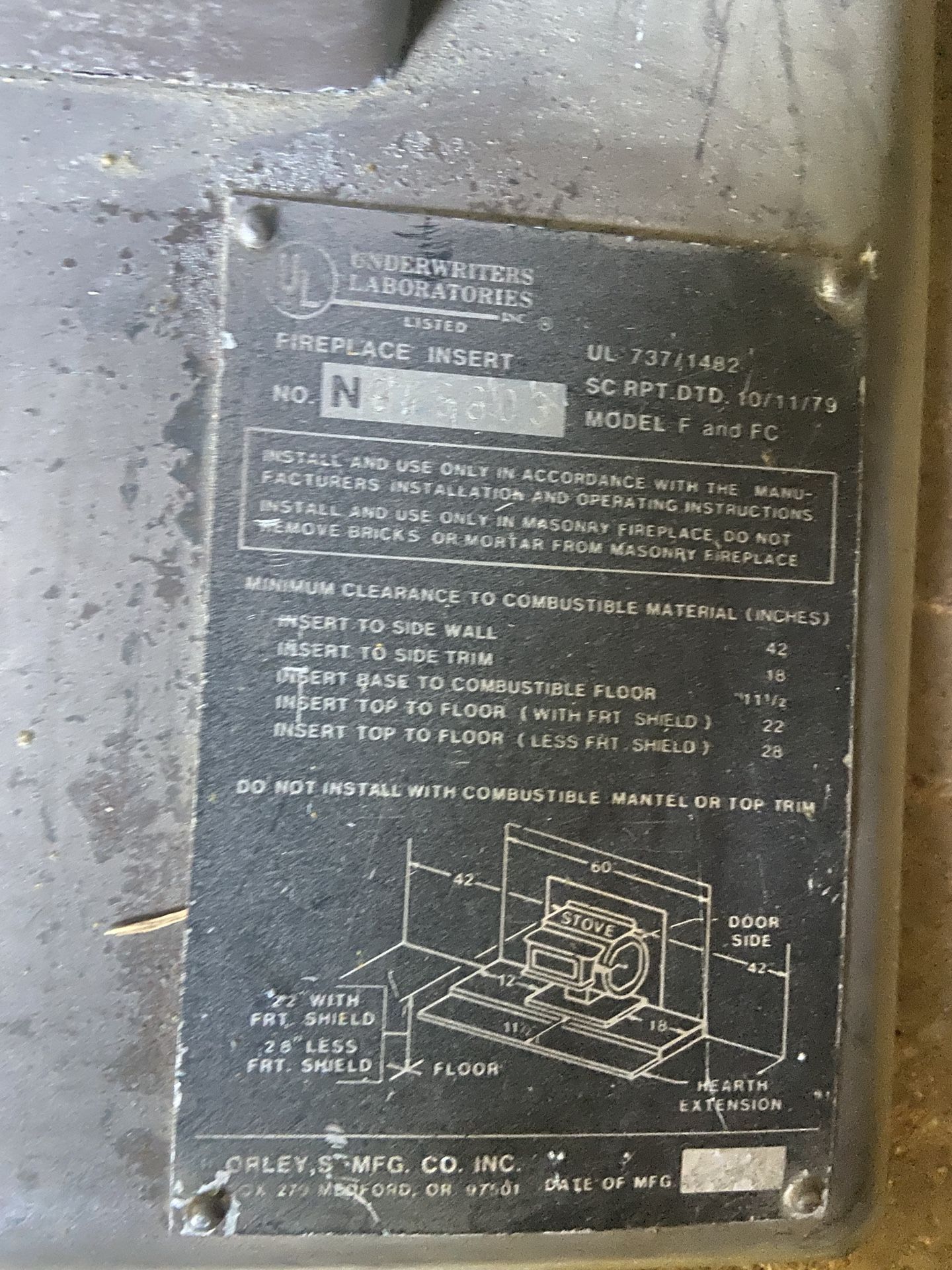 Orly Wood stove— Free. You Haul It for Sale in Seattle, WA OfferUp