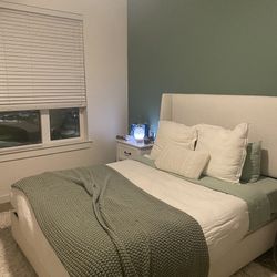 Queen Bed Frame And Box spring 