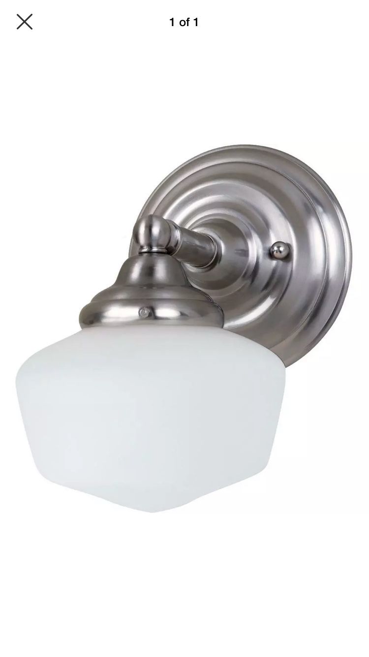 Sea Gull Lighting 44436-962 Academy Wall Sconce, Brushed Nickel🖤