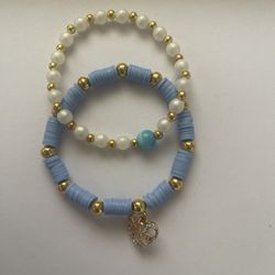 Beautiful Set Of Bracelets , Beautiful Blue Color