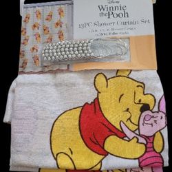 Winnie The Pooh 13pc Shower Curtain Set