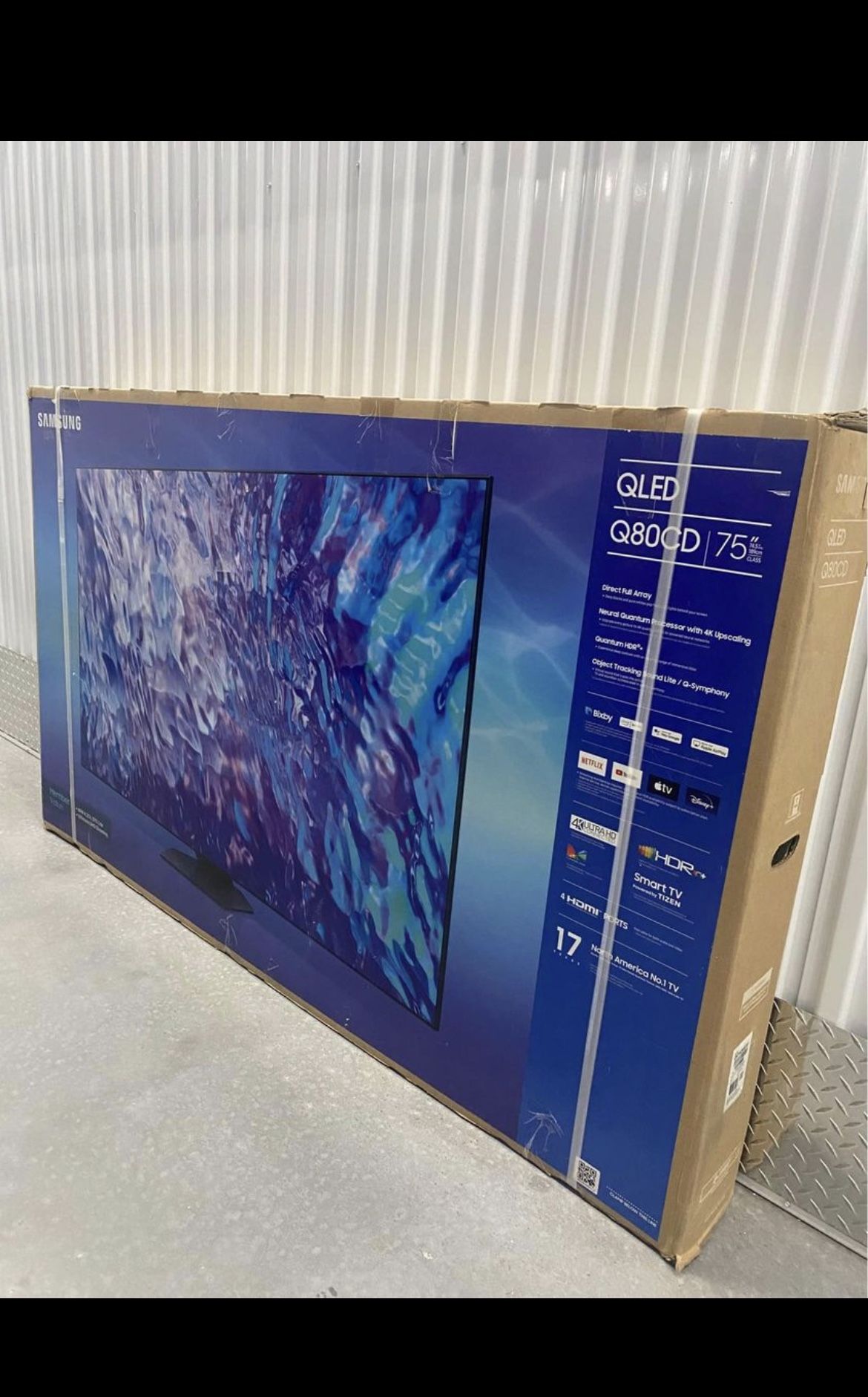 75q80 75” Samsung Smart 4K Qled Hdr Tv