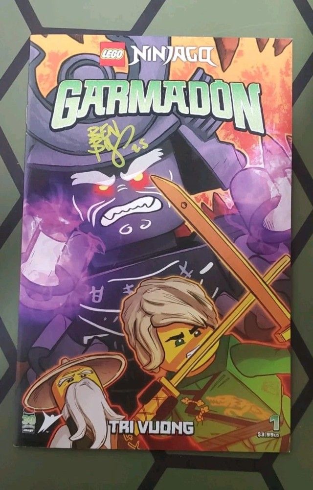 LEGO Ninjago Garmadon #1 Comic 2025 Ten10 Exclusive Variant Signed Ben Bishop 1s