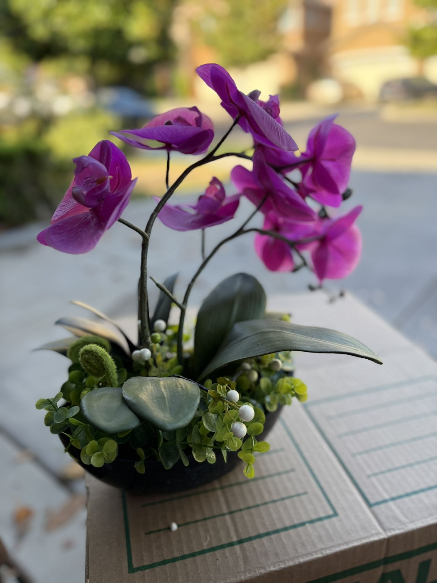 Artificial Flowers Arrangement With Pot