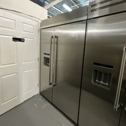 JennAir 48” Built-In Side-by-Side Refrigerator – Stainless Steel – Like New!