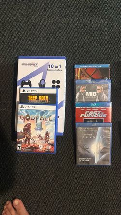 PS5 Games, Blu-rays & Accessories Bundle