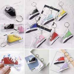 Tennis (8) Shoe KeyChain Sport Style Split Sequins Sneaker Shoes Key chain