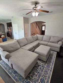 NEED GONE THIS WEEK!! Light Grey Large Sectional