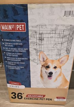 Main St Pet 36" Adjustable Exercise Pet Pen