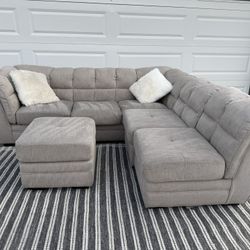 Beige Sectional sofa Couch Sala 