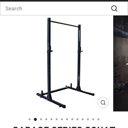 GARAGE SERIES SQUAT RACK PULL UP BAR & Wall Ball Target